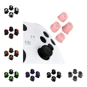 Pulsanti ABXY di ricambio eXtremeRate simboli classici a tre toni per Controller Wireless Xbox Core, Xbox One S/X, Elite V1/V2