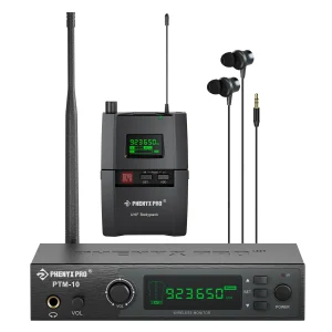 Ritorno da palco wireless Phenyx Pro PTM-10 con banda 900/500/600 MHz per Church Livehouse