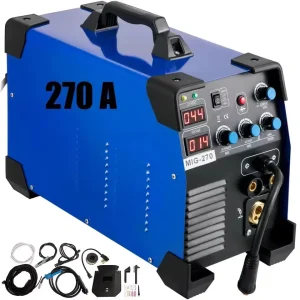 VEVOR 3in1MIG/MMA/TIGInverter,Saldatore in alluminio,Saldatura semiautomaticaIGBTCombo,Macchina per saldaturaSpotWelder270A