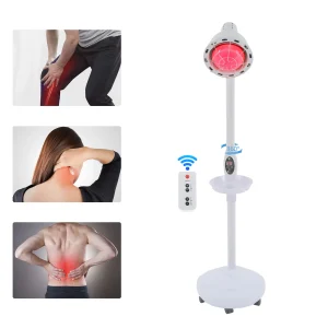 Lampada termica da 275 W con telecomando, lampadina per terapia della luce termica Lampada terapeutica per alleviare il dolore muscolare con base e timer regolabili