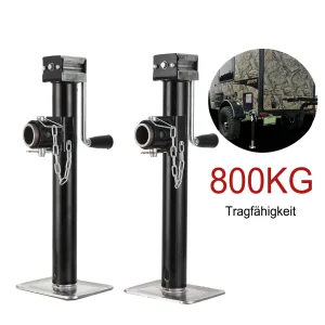 2 Pz 800 KG Pieghevole Girevole Staffa di Supporto di Montaggio Girevole Trailre Jack Camper Jockey Ruota RV Stabilizzatore Caravan Accessori Parti