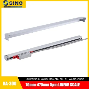 SINO KA-300 Encoder ottico KA300 5um TTL 5V 70 120 170 220 270 320 370 420 470mm Scala di vetro lineare per fresatrice Tornio