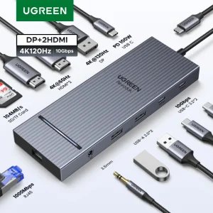 UGREEN USB C HUB 4K60Hz Adattatore HDMI USB C a USB3.0 PD100W SD e TF per MacBook Pro Air Laptop Tipo C 3.1 Splitter Docking Station