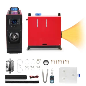 Riscaldatore ad Aria Diesel 5KW 12V 24V Tutto in Uno con Telecomando LCD e Silenziatore per Rimorchi e Camper