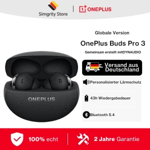 Versione globale OnePlus Buds Pro 3 Auricolare con cancellazione del rumore fino a 50 dB Audio spaziale con tracciamento della testa Audio ad alta risoluzione