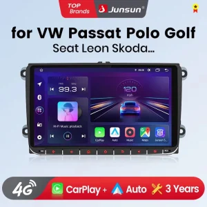 Junsun CarPlay Android Auto Car sistemi intelligenti per volkVolkswagen VW Passat B6 B7 T5 Tiguan Touran GOLF POLO autoradio