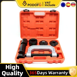 Kit di strumenti per estrattore giunto sferico C-Tpye Kit di strumenti per rimozione giunto a U 4 in 1 per impieghi gravosi Adattatori 4×4 per la maggior parte dei auto e dei camion 2WD e 4WD