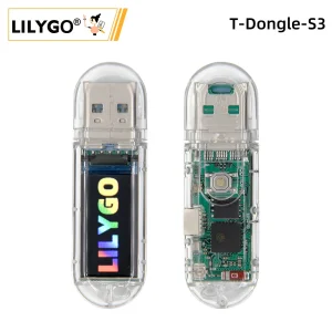 LILYGO ®   Scheda di sviluppo T-Dongle-S3 ESP32-S3 con schermo Dongle Display LCD ST7735 da 0,96 pollici Supporto WiFi Bluetooth Scheda TF