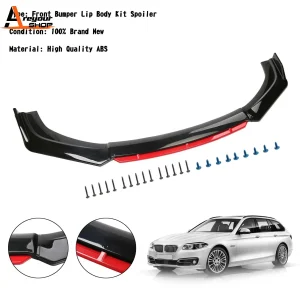 Areyourshop 4PCS Universal Car paraurti anteriore Lip Body Kit Splitter Spoiler diffusore Protector ricambi Auto