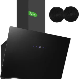 ‌ Cappa da cucina CycloneForce da 60 cm ™    A++ Energy – Spegnimento ritardato intelligente con condotto a carbone attivo/modalità senza condotto (controllo TouchSync)