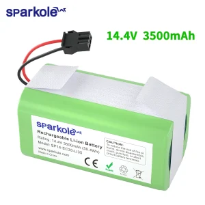 Sparkole Batteria di ricambio agli ioni di litio da 14,4 V 3500 mAh per Eufy 11 11S 11S Max Deebot N79S N79 DN622 Robovac Conga 990 992 1090 1190