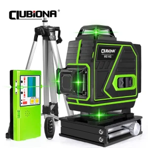 Clubiona 4D 16 linee livello Laser 4000mAh batteria agli ioni di litio modalità a impulsi remota raggi verdi Super potenti Laser Nivel professionale