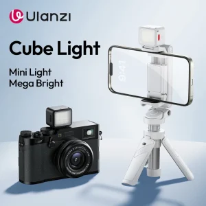 Ulanzi DG01 5600K Mini LED Luce video Modalità luce ricaricabile sulla luce della fotocamera per DJI Pocket 3 iPhone 17 16 Pro Max DSLR Camera