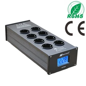 MATIHUR e-TP80/e-TP60 Rumore audio Filtro di alimentazione CA Condizionatore di potenza Purificatore di potenza Protezione contro le sovratensioni con prese EU Multipresa