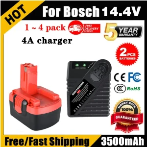 NI-MH 3500mAh per batteria bosch 14.4v sostituire batteria bosch d 70745 caricatore cacciavite BAT038 BAT140 BAT040 BAT041