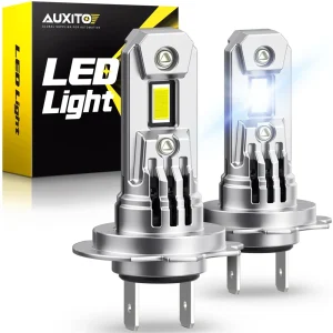 AUXITO 2Pcs H7 LED 20000LM lampadina per fari Super luminosa con ventola Turbo Mini Design faro automobilistico 12V 100W