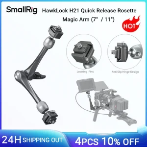 SmallRig HawkLock H21 braccio magico rosetta a sgancio rapido ((7 “/11”) per ipad per Action cam per luci fino a 3kg di carico 4489