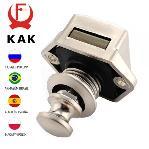 10 PZ KAK Camper Auto Push Lock 20mm RV Caravan Barca A Motore Casa Cabinet Cassetto Pulsante di Chiusura Serrature Per Ferramenta Per Mobili