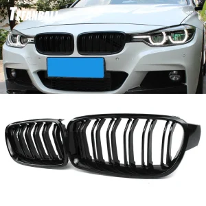 Griglia a doppia lamella anteriore in ABS di alta qualità per lo Styling dell’auto per BMW F30 F31 F35 2012-2018 320i 325i 328i accessori Auto