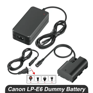 PALO LP-E6 LP E6 alimentatore a batteria fittizio Kit adattatore ca per Canon EOS R5 R6 5DS R 7D 6D 90D 80D 70D 60D 60Da 5DS 5D Mark II