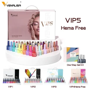 VENALISA VIP5 Kit smalto Gel per unghie HEMA FREE copertura completa 36/60 pigmento Gel colorato Nail Art professionale vernice Gel a lunga durata