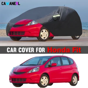 Copertura per auto impermeabile per Honda Fit Jazz Outdoor Anti-UV Parasole Nebbia Pioggia Neve Copertura resistente alla polvere