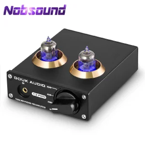 Nobsound Mini MM RIAA Phono Stage Giradischi Preamplificatore HiFi Stereo Audio Tubo a Vuoto Preamplificatore Dekstop Preamplificatore AUX