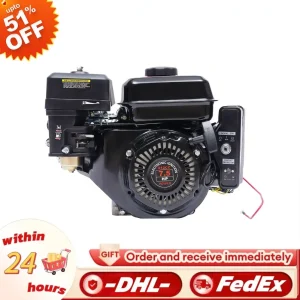 Motore a gas a 4 tempi 212cc 7,5HP con versione di aggiornamento per avviamento elettrico per idropulitrici Go Kart Splitter di tronchi