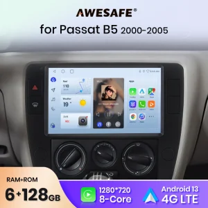 AWESAFE per Passat B5 2000-2005 Autoradio navigazione multimediale 2din Android Autoradio CarPlay Stereo