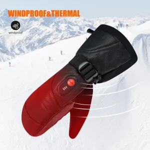 Guanti riscaldati Snow Deer Sci elettrico Guanti termici riscaldati a batteria invernale Guanti impermeabili Pollice mobile da caccia per moto
