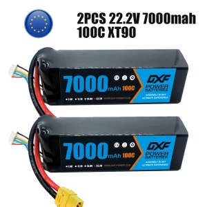 DXF 7.6V 7.4V 11.1V 14.8V 15.2V 22.2V batterie Lipo 2S 3S 4S 6S 6300Mah 6500Mah 7000Mah 5200mAh 8000mAh 9200mAh Lipo Bag Xt90
