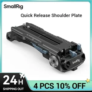 Piastra a spalla a sgancio rapido SMALLRIG per adattatore treppiede Sony VCT-14 con rosette chiave piatta integrata spallina Pro 2837B