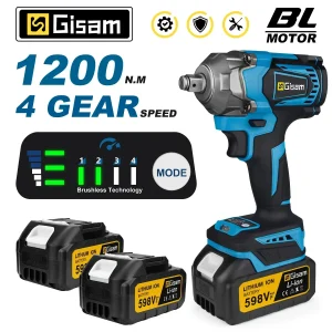 Gami 1200N.M Torque Brushless Elettrico Impact Wrench 1/2 Pollici Cordless Chiave Cacciavite Strumento di Potere Per Makita 18V Batteria Spille