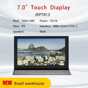 Metal shell 7 pollici 1024*600 CTP Touch Panel TFT LCD modulo Display per Raspberry Pi 3 B +/4b banana pi IPS monitor