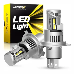 AUXITO 2 Pz 20000LM 100 W Super Luminoso Canbus Auto Faro Turbo LED H4 9003 Fascio Alto Basso Lampadina Del Faro 12-CSP Chip No Errore