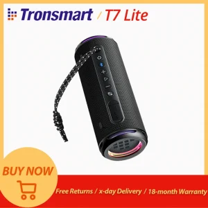 Altoparlante Bluetooth portatile Tronsmart T7 Lite con bassi migliorati, riproduzione 24 ore su 24, controllo APP, per il campeggio