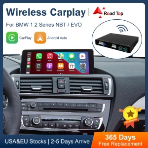 Road Top Wireless CarPlay per BMW serie 1 2 F20 F21 F22 F23 F45 2011-2020 NBT EVO con Mirror Link AirPlay funzioni di gioco per auto
