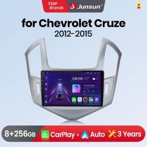 Junsun Wireless CarPlay Android Auto Car Radio per Chevolet Cruze 2012-2015 GPS sistemi intelligenti Stereo Multimedia Car Radio