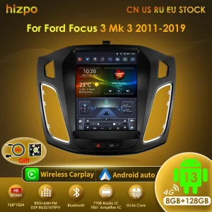 Hizpo 9.7 “autoradio per Ford Focus 3 Mk 3 2011 2012 – 2019 2 Din Android 13 lettore Video multimediale 2Din Carplay Auto Stereo