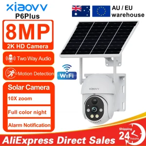 8MP 2K HD WIFI Wireless PTZ Telecamera CCTV solare Alimentata a batteria Esterna IP65 Impermeabile IP Sicurezza Iphone Telecamera PIR Visione notturna