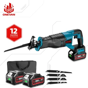 ONEVAN 3000W Sega alternativa elettrica Cordless Velocità regolabile Lavorazione del legno Utensile da taglio per tubi metallici Per Makita 18V Batteria Pin