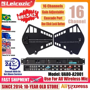 Leicozic UA80-A2021 UHF Antenna a banda larga Splitter 450-1000MHZ Segnale RF Antenna direzionale BNC-BNC Cavi coassiali 16Grounps