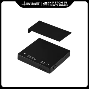 Bilancia da caffè MHW-3BOMBER Bilancia da cucina digitale ricaricabile con timer Bilancia accurata da 2 kg/0,1 g per caffè espresso e versatore