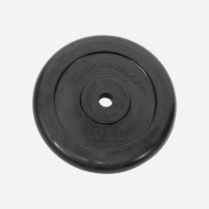 Carnielli Disco Gommato 10 Kg – Disco Ghisa – Nero