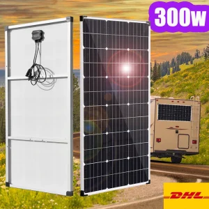 12v pannello solare telaio in alluminio 300w 150w 12v 24v sistema di caricabatterie per casa camper yacht tetto impermeabile Europa magazzino Freeshipping
