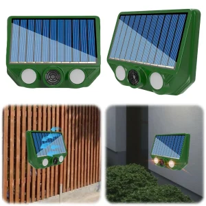 Driver per animali ad ultrasuoni ad energia solare IP66 Dispositivo repellente per animali deterrente per animali da esterno impermeabile per prati all’aperto