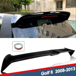 Spoiler posteriore del portellone del tetto del bagagliaio posteriore per VW Golf 6 MK6 GTI R 2008-13 Carbon Look/ Glossly black