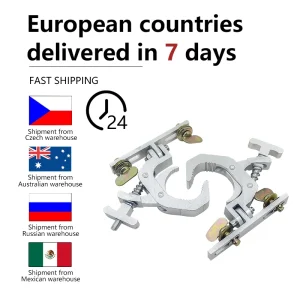 Gancio per lampada in alluminio pressofuso lampada a testa mobile cuscinetto di carico speciale 150KG adatto per tubo diametro 42-61MM