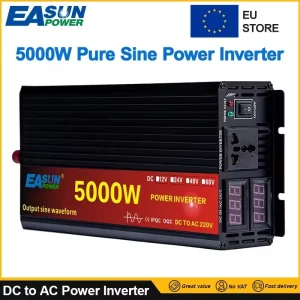 Inverter a onda sinusoidale pura DC 12v 24v AC 220v potenza 2000W 3000W 4000W 5000W convertitore Inverter per auto con Display a LED
