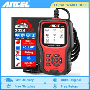 Ancel VD700 OBD2 Scanner lettore di codici per auto sistema completo strumenti di scansione diagnostica EPB ABS DPF TPMS ripristino dell’olio per VW Audi Skoda Seat